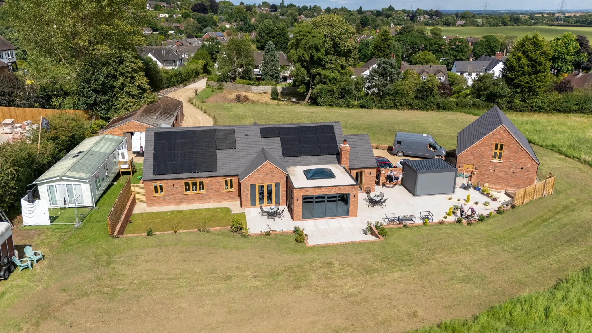 solar panels and battery storage installation in lichfield